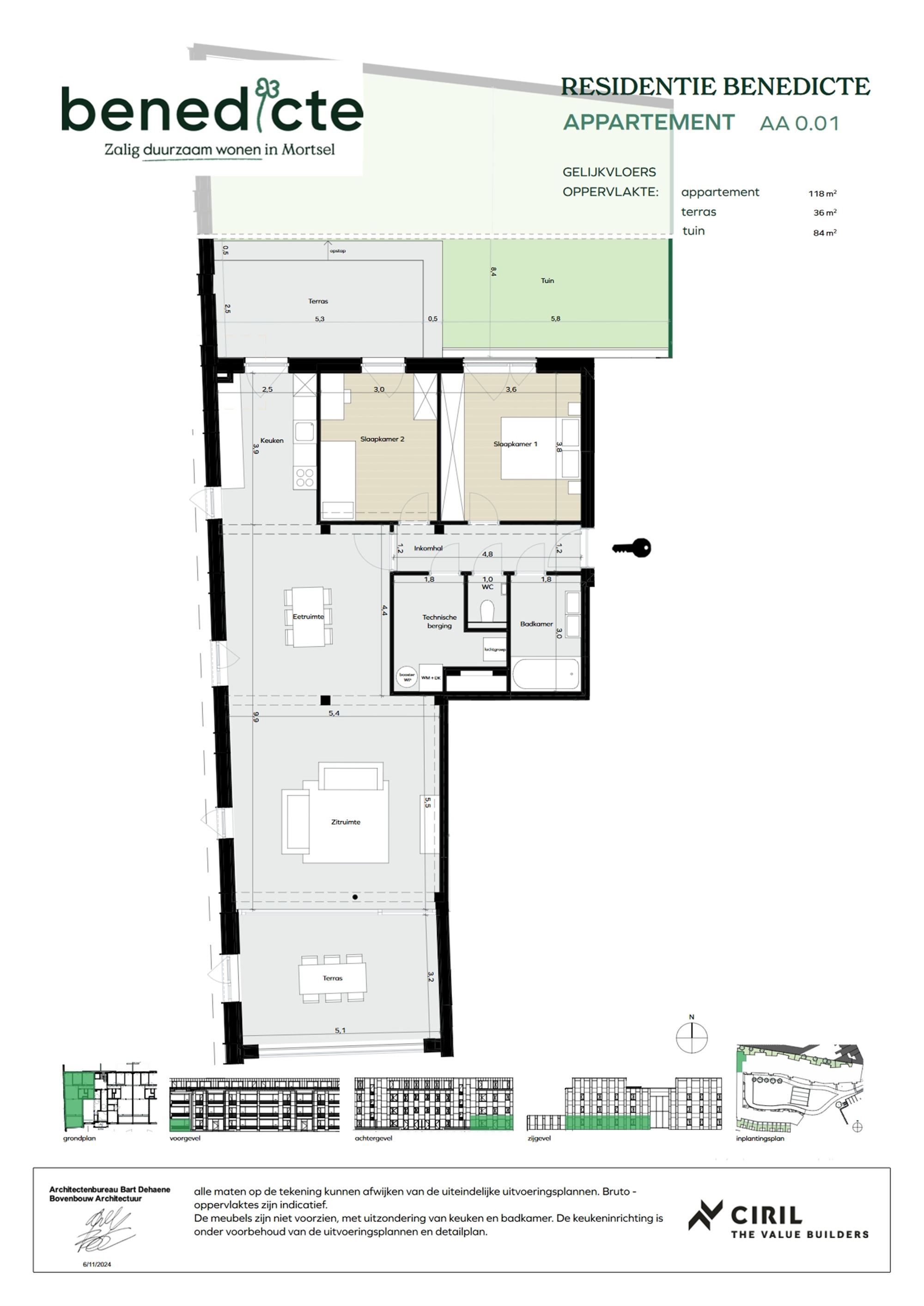 Gelijkvloers appartement met tuin en twee terrassen foto 15