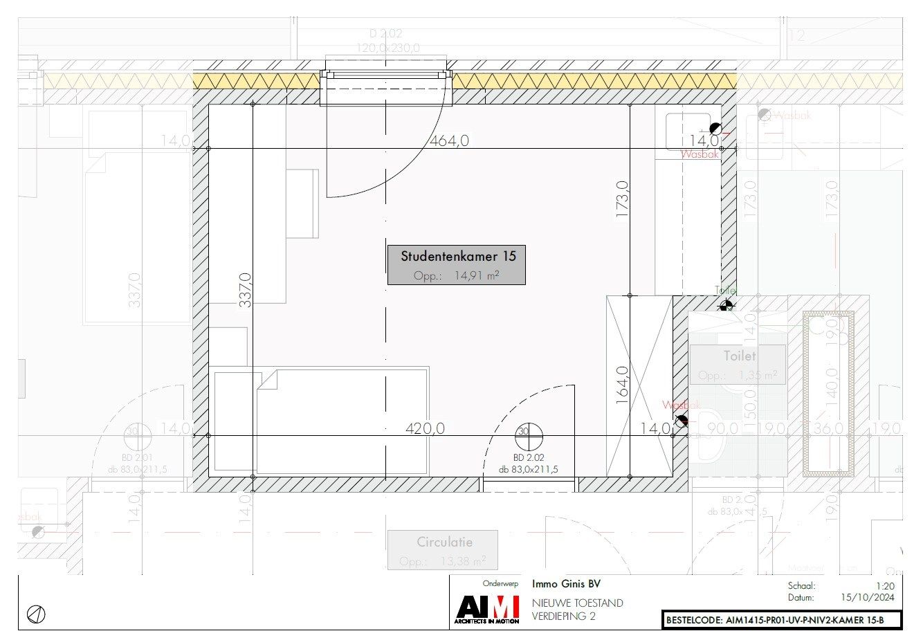Nieuwbouw 19 studentenkamers - Unieke investeringskans in het hart van Geel foto 17