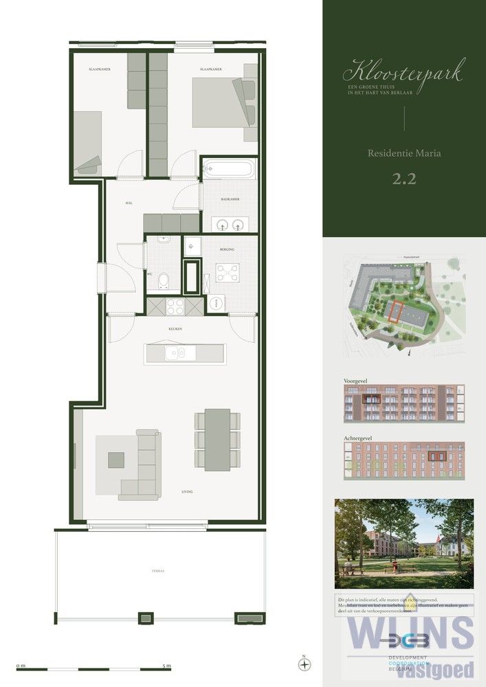 Residentie Maria | 2SLKS | 91 m² | terras 19 m² foto {{pictureIndex}}