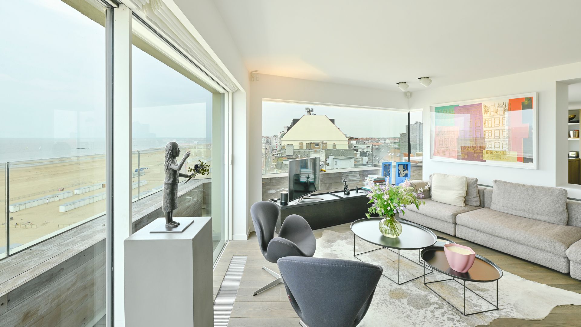 Magnifiek hoekappartement met zalig zicht op zee en de kustlijn foto 7