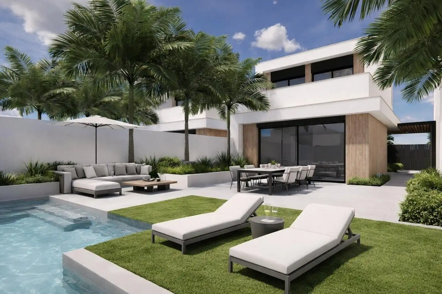 Nieuwbouwvilla’s met privézwembad nabij La Serena Golf in Los Alcázares foto {{pictureIndex}}