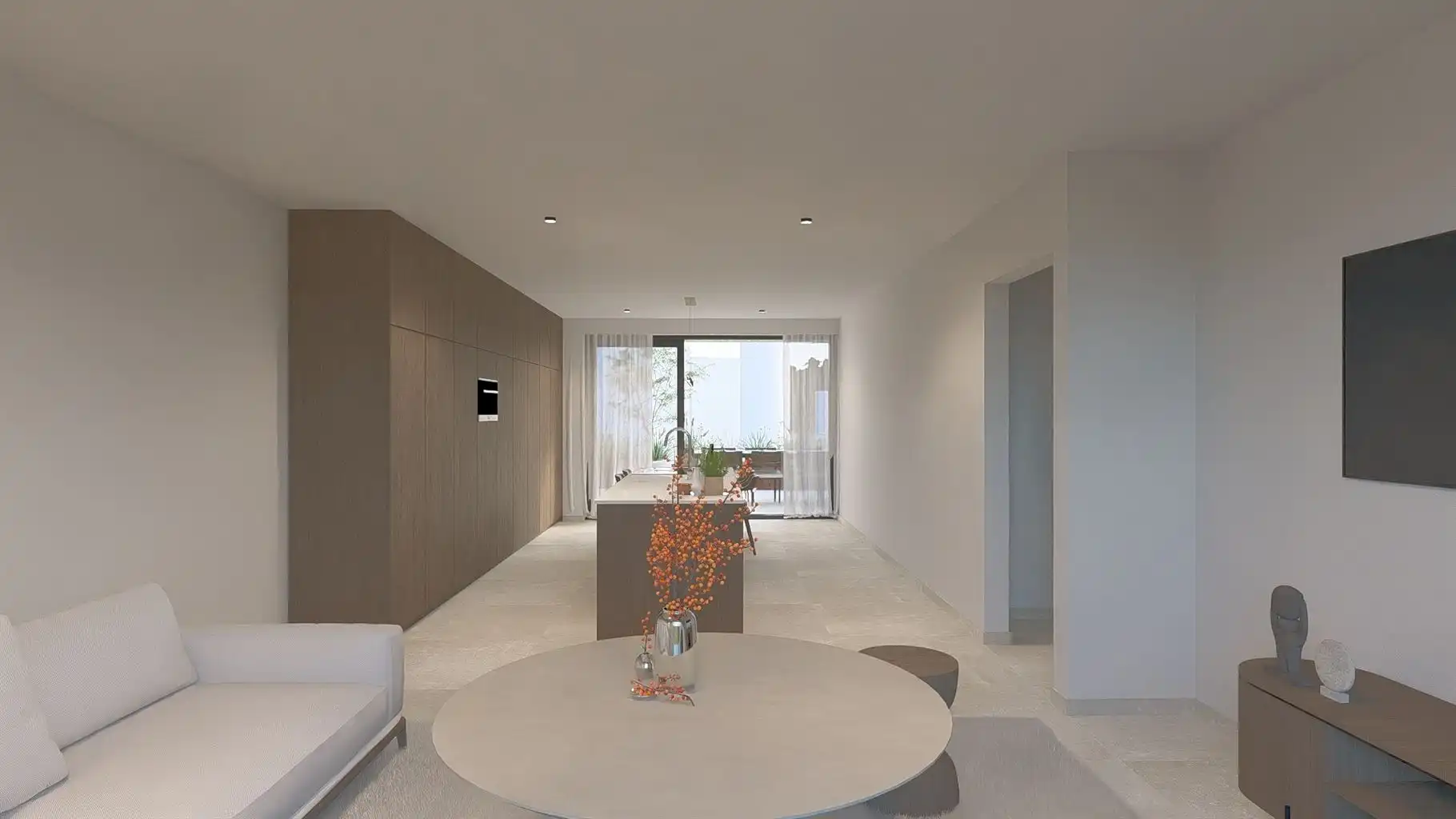 Zeer ruim 1-slaapkamerappartement op de eerste verdieping met uitzonderlijk terras en ondergrondse parkeerplaats in hartje Maaseik.  foto 7