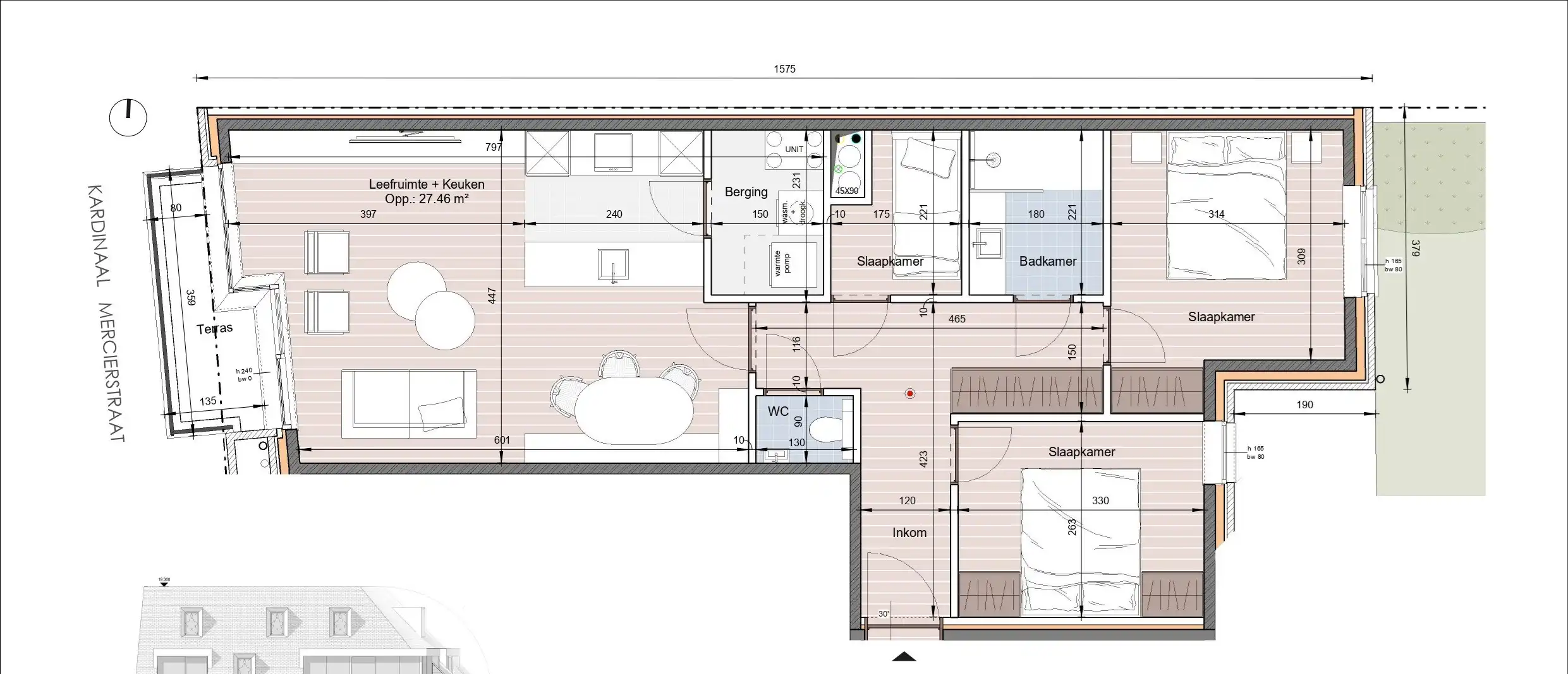 Ruim appartement met terras in Residentie Antoine – Heist foto 7