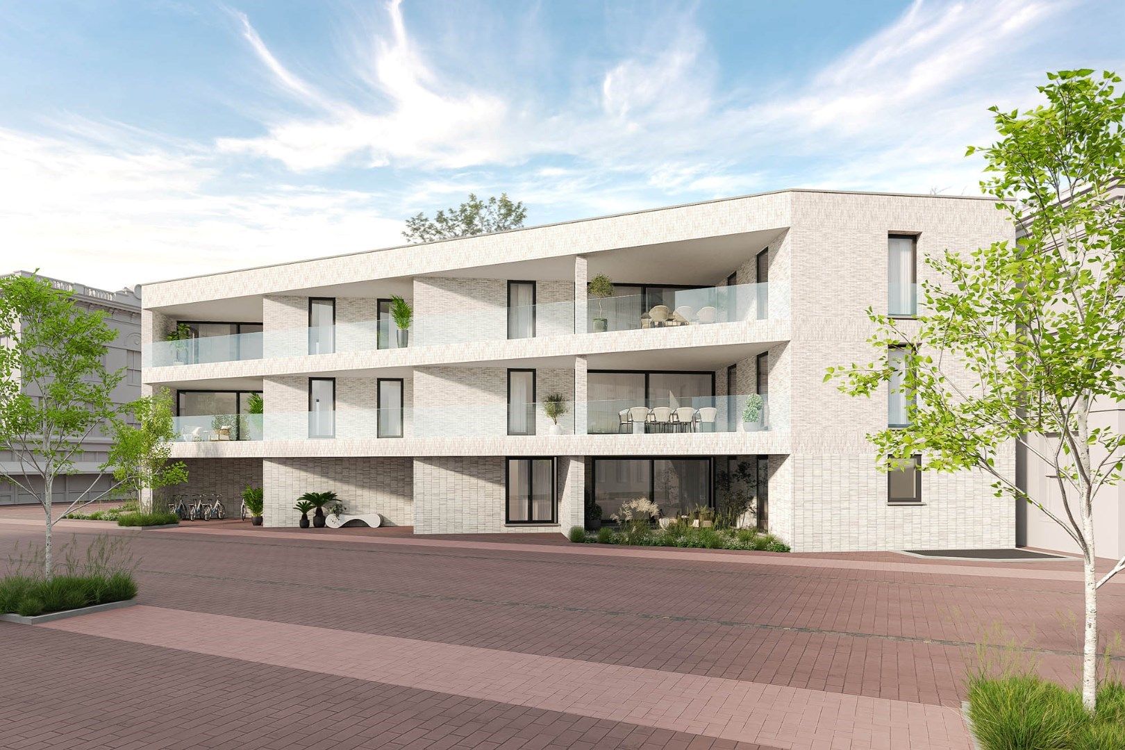 Luxueus en energiezuinig nieuwbouw appartement gelegen op de eerste verdieping op de hoek van de Grote Kerkstraat en het dorpsplein in Kinrooi foto 2