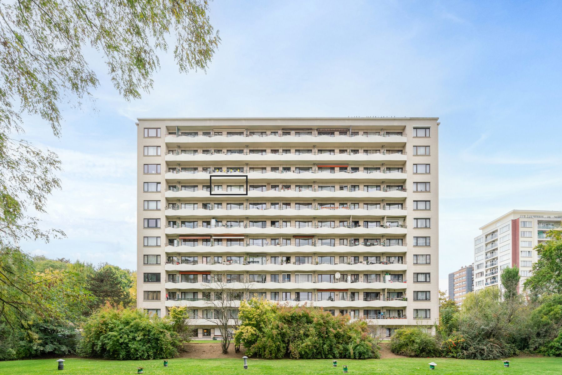 Lichtrijk appartement 2 slaapkamers, 2 terrassen, garagebox foto 19