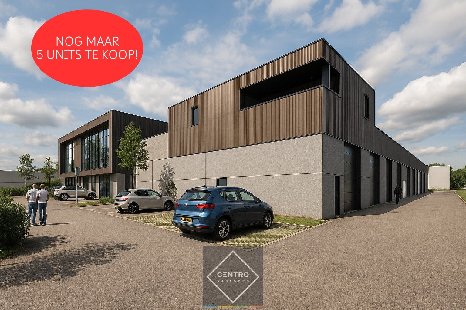 NB MAGAZIJN (235 m²) inclusief 2 private PARKEERPLAATSEN op industriezone te Zedelgem foto {{pictureIndex}}