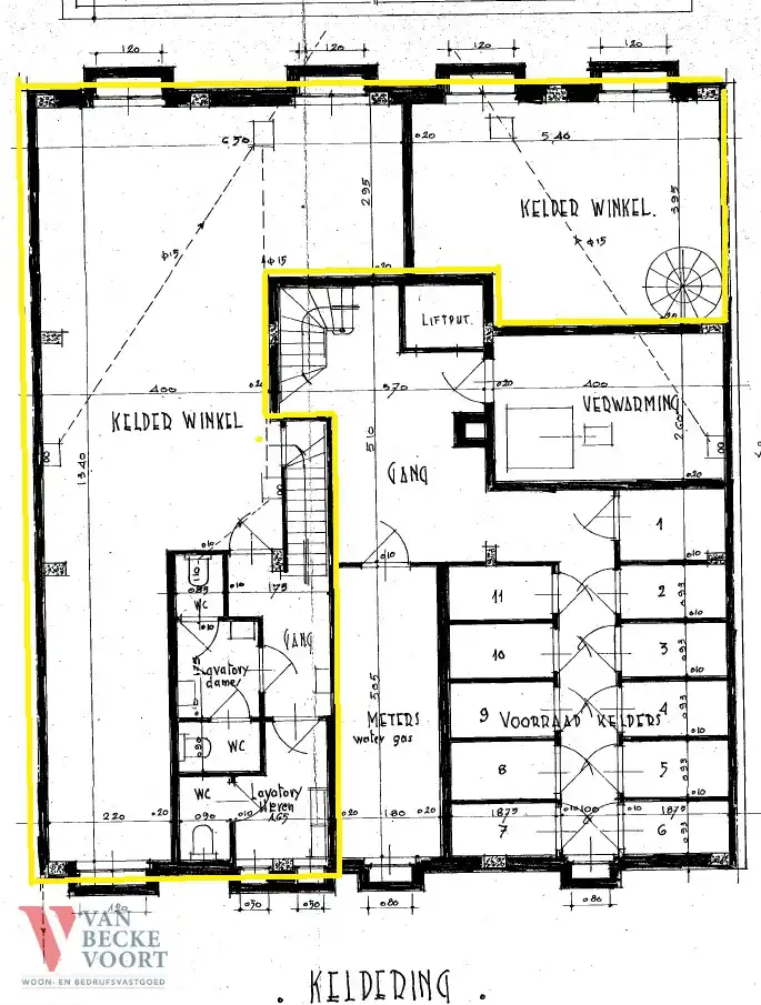 Handelsgelijkvloers 197m² + kelder foto 21