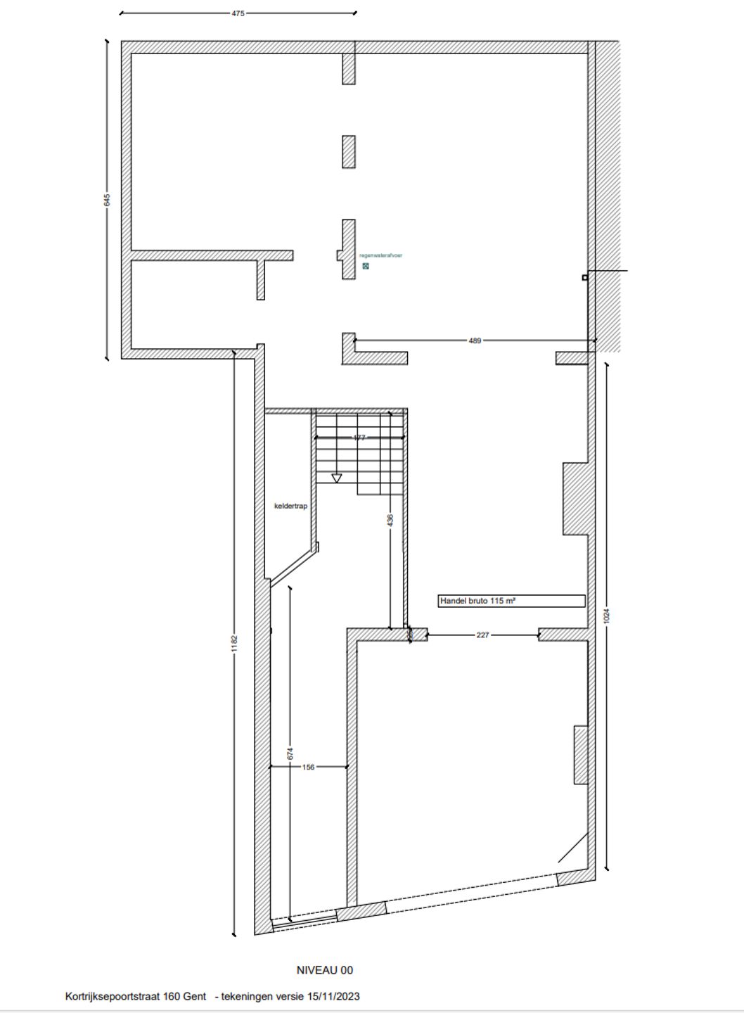 Ruime handelszaak/casco van 115m² foto 2