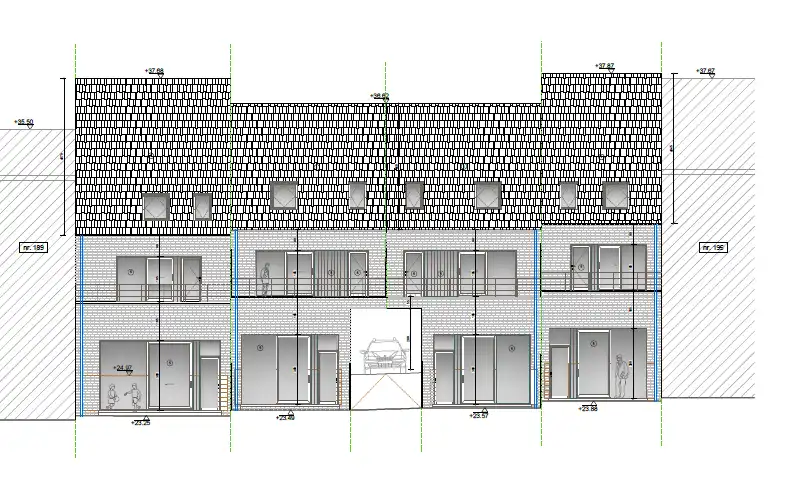 Vergund project voor 4 nieuwbouwwoningen met rivierzicht foto 3