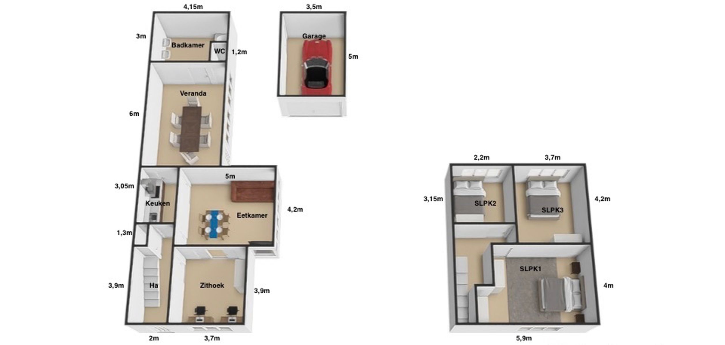 Charmante 4 gevel woning met 3 SLPK, tuin én garage ! foto 20