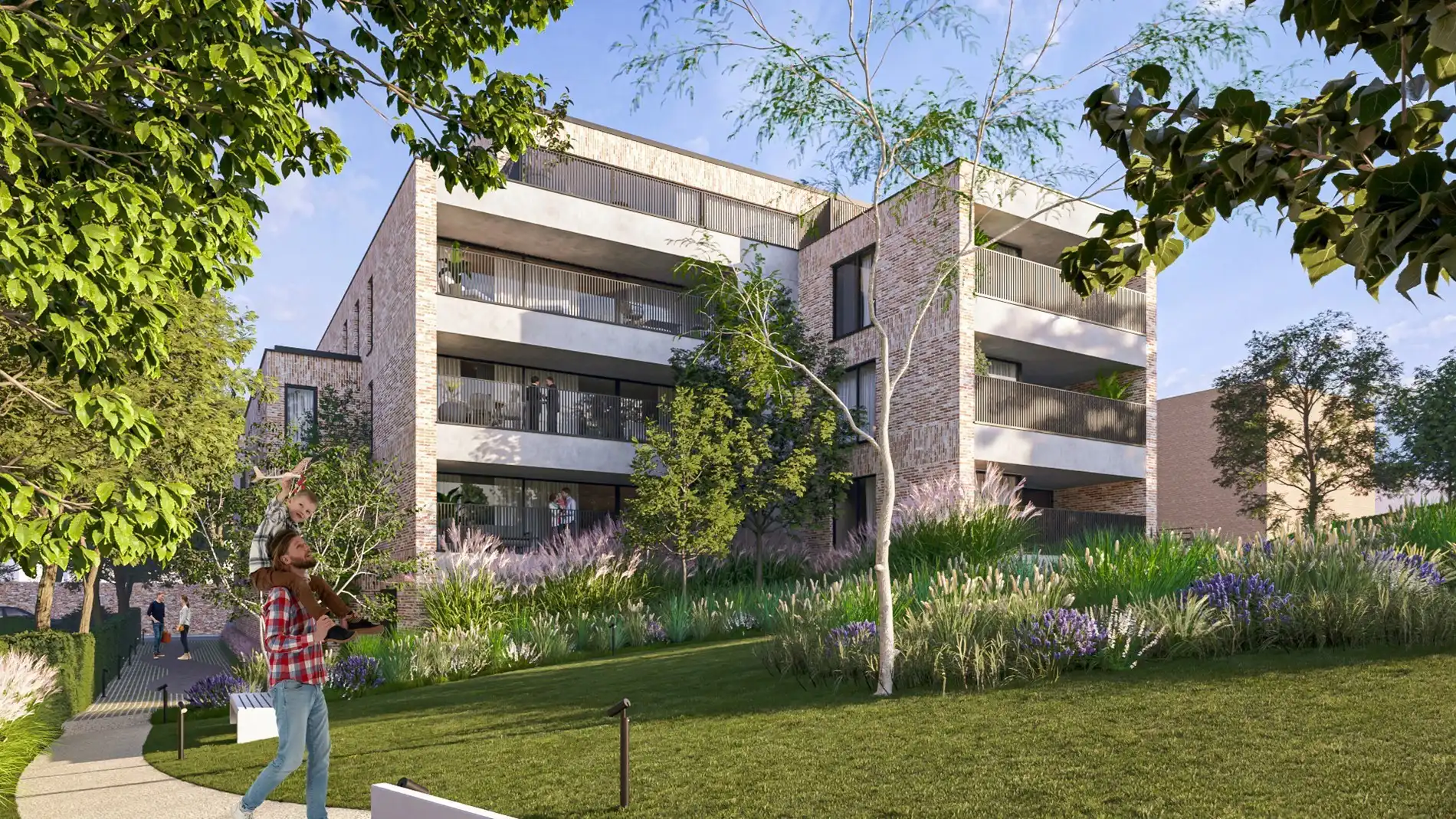 Nieuwbouwappartement in res. De Motte met 2 slaapkamers en ruim terras uitgevend op de binnentuin, vlakbij het centrum van Hoeselt foto 21