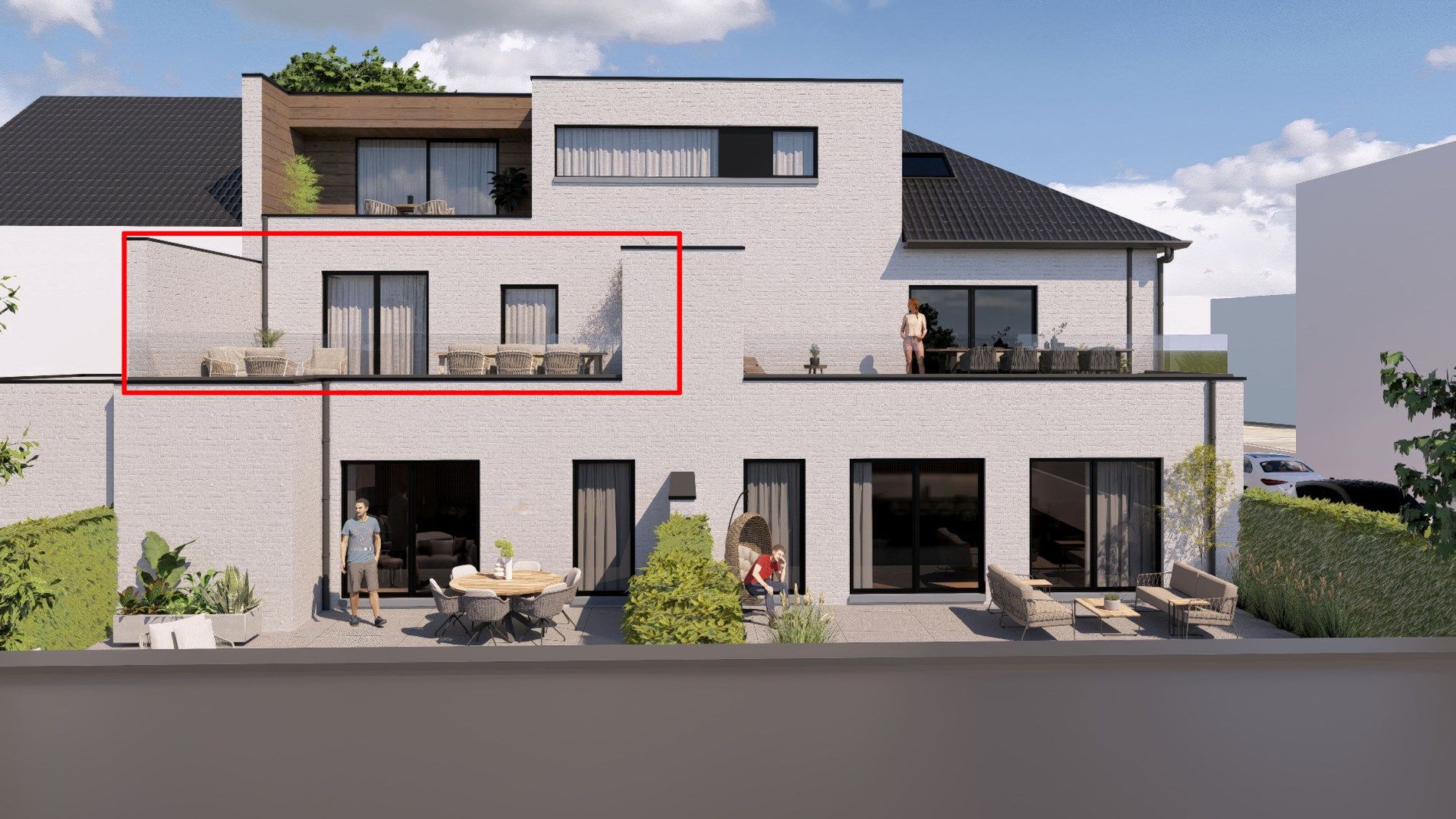 Nieuwbouwappartement op de 1ste verdieping van 83,35m² met terras foto 3