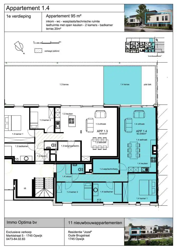 Nieuwbouwappartement te huur in Opwijk  foto 2
