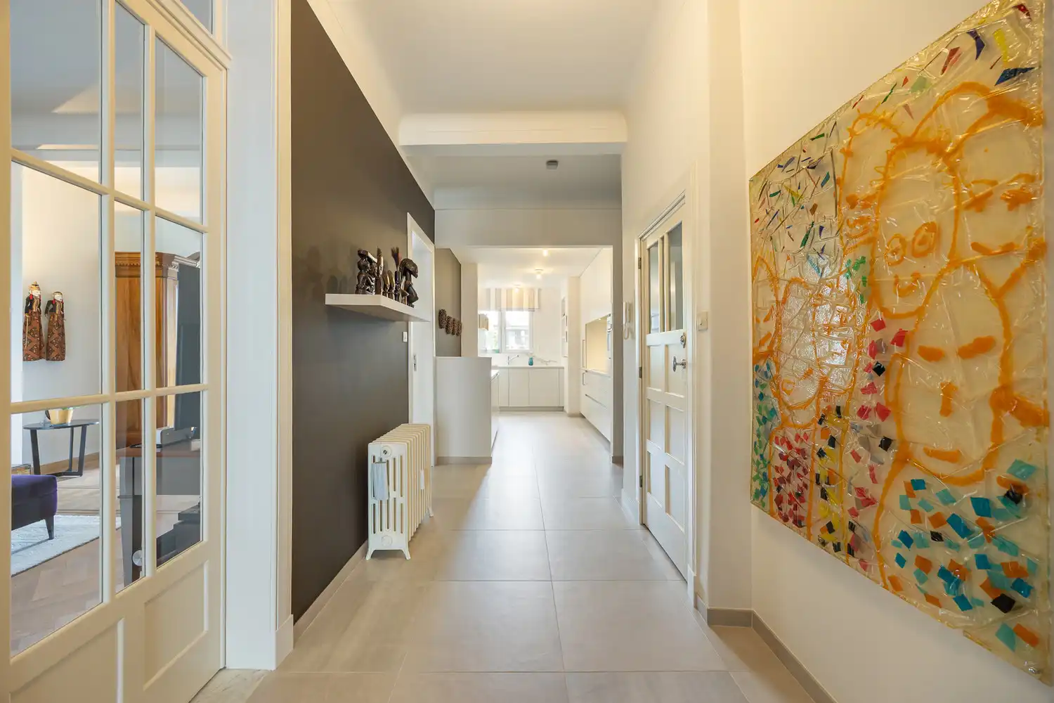 Energiezuinig (EPC B) en hoogwaardig gerenoveerd art-decoappartement met 2 slaapkamers, terras en gelijkvloerse polyvalente ruimte op absolute toplocatie aan ’t Groen Kwartier foto 6
