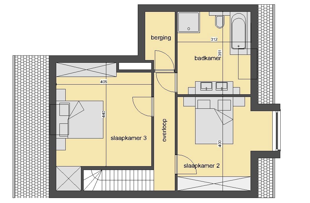 Ruim en lichtrijk 3 SLK duplex appartement foto 16