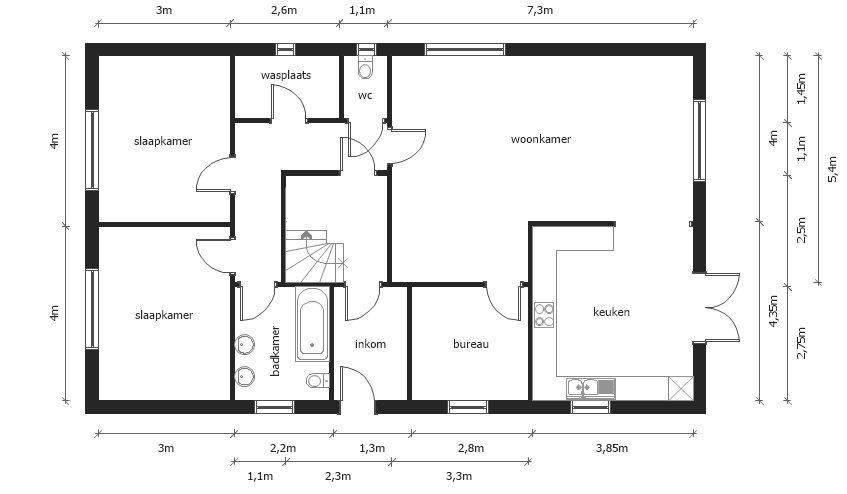 Ruim gelijkvloers appartement met terras en carport. foto 12