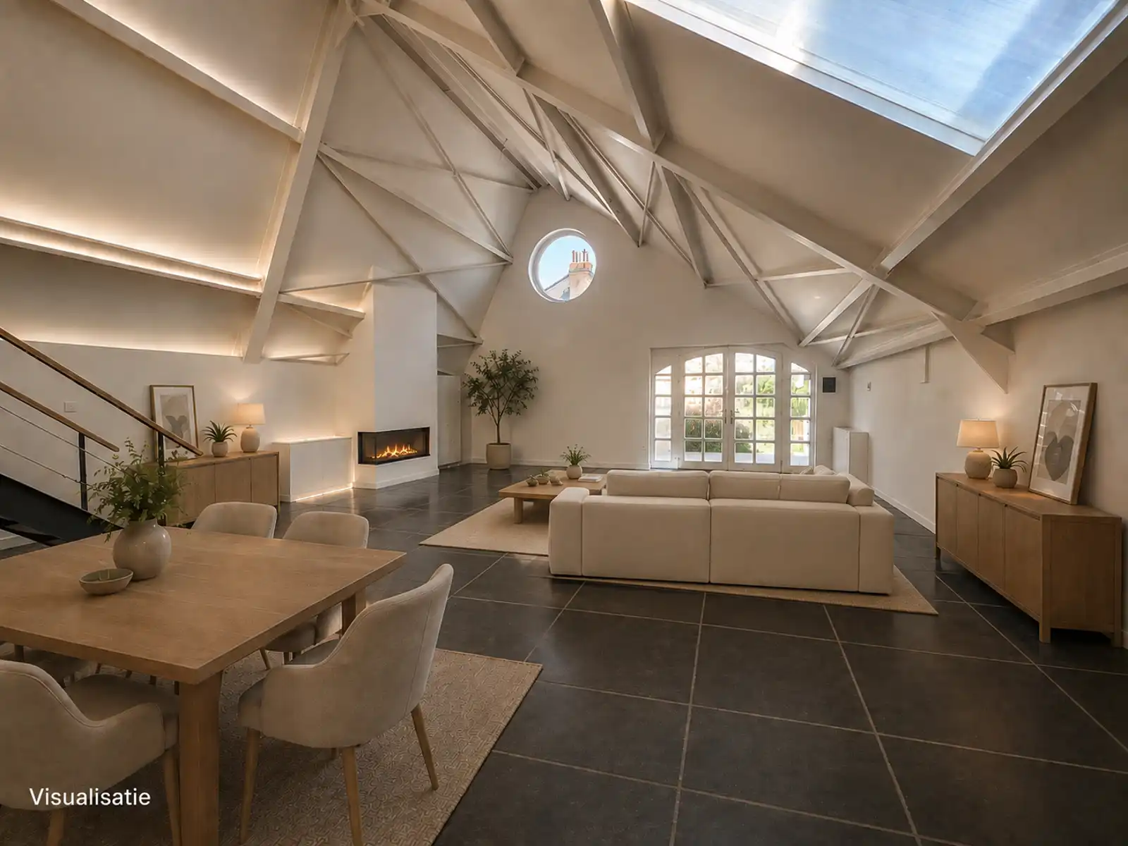 Stijlvolle loft met 2 slaapkamers en terras op centrale ligging foto {{pictureIndex}}