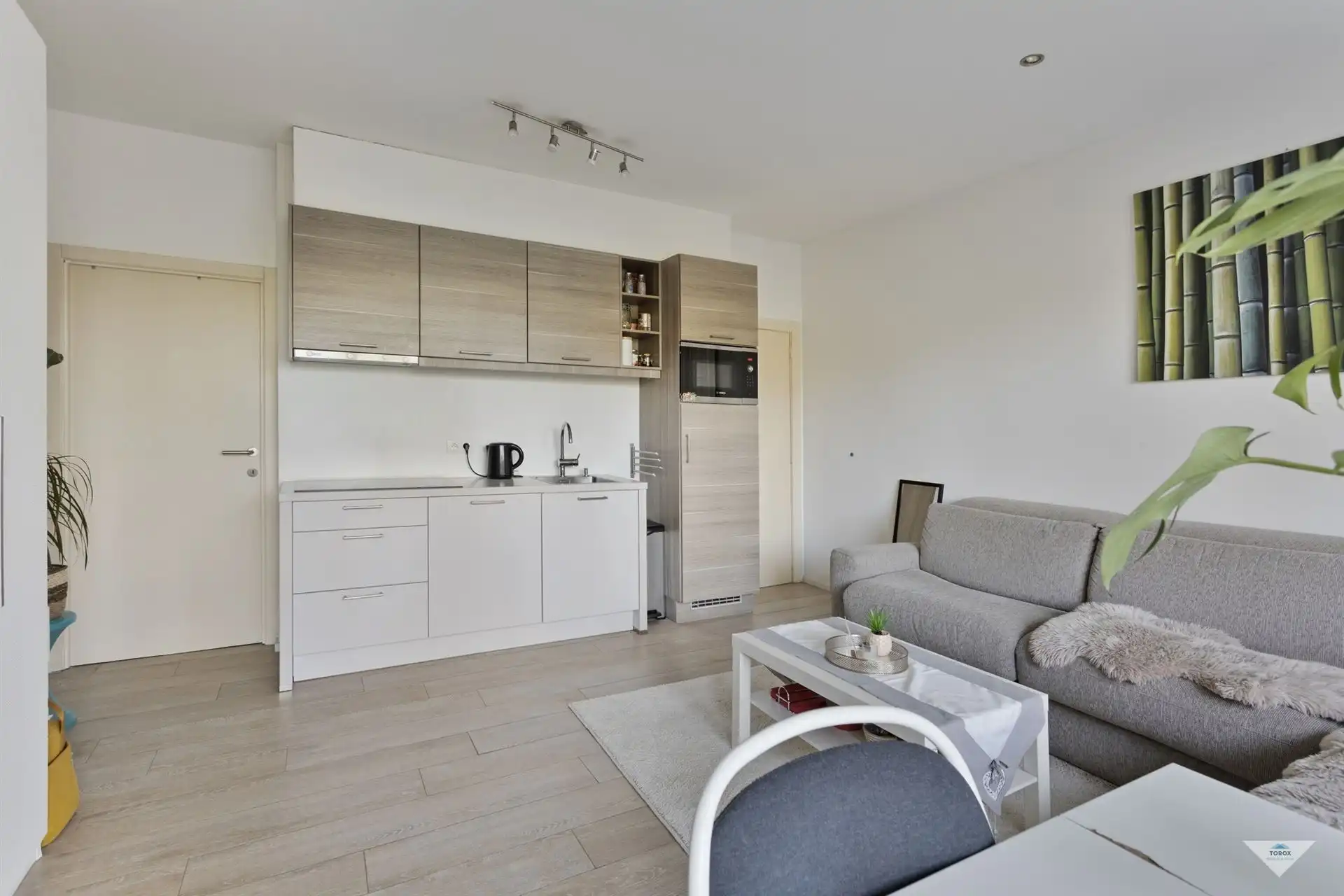 Aangename studio met groot terras en groen uitzicht foto 3