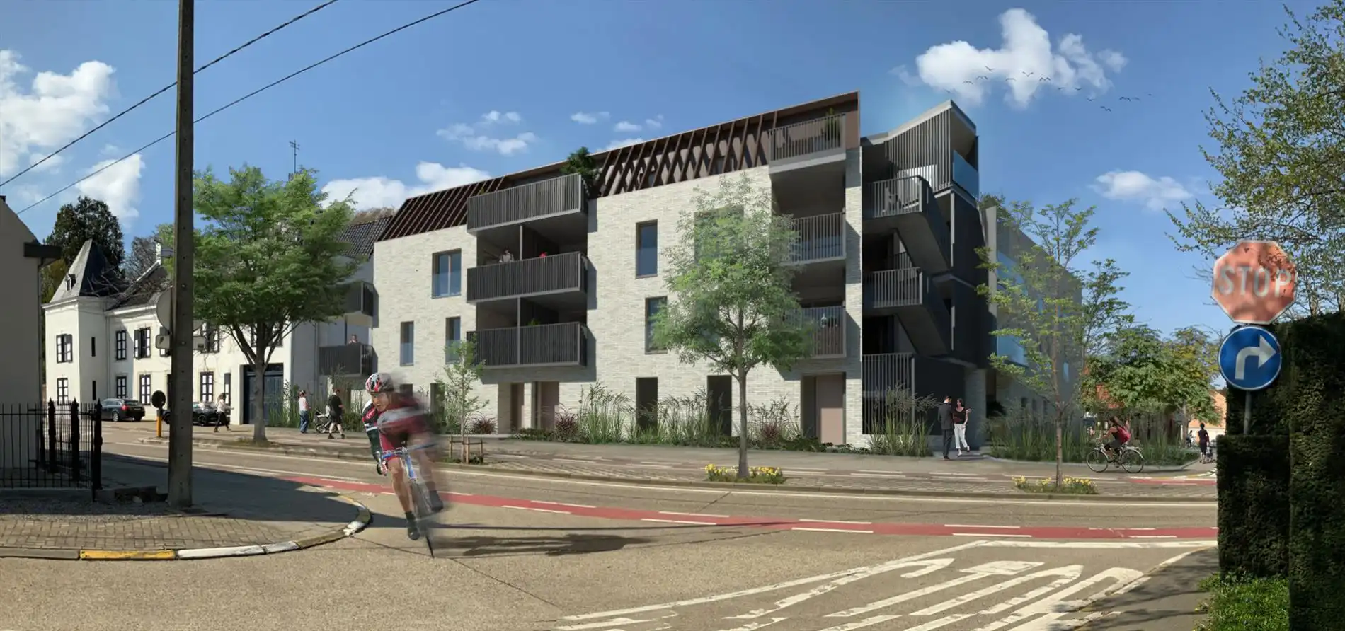 Nieuwbouwapp. met 3 slpks en prachtig, zeer groot terras foto 3