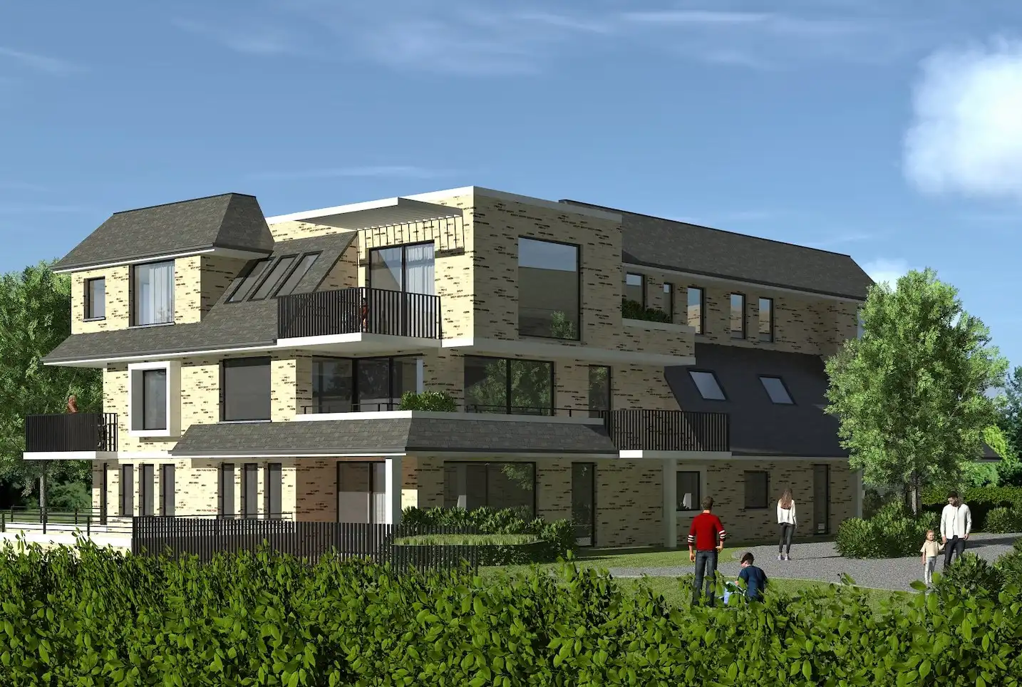 Nieuwbouwproject bestaande uit 22 appartementen in De Haan, Vosseslag foto 5