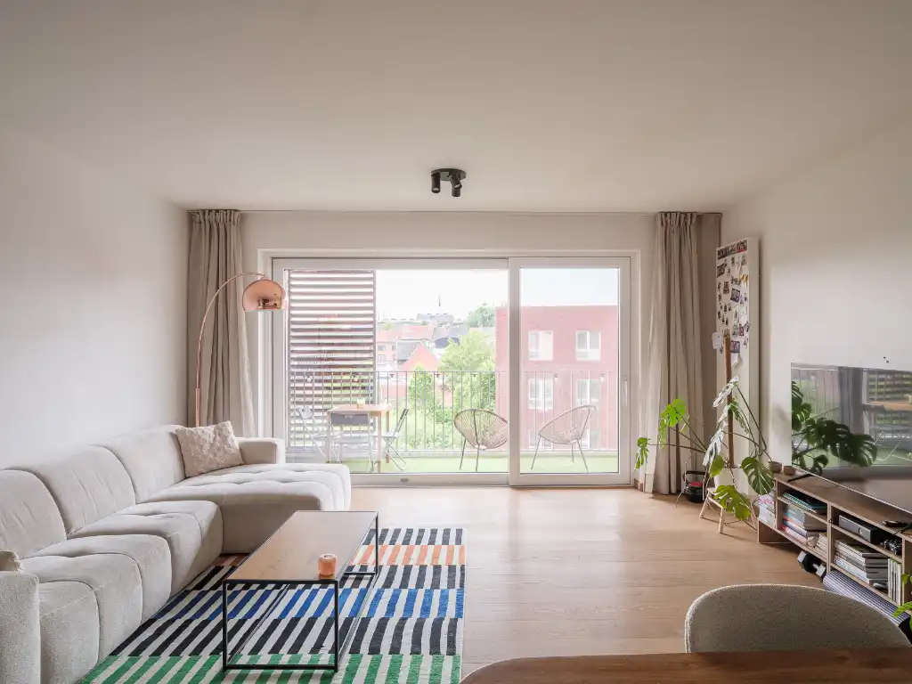 Lichtrijk appartement met ruim zonneterras en open groen zicht op toplocatie aan Dok Noord. Mogelijkheid aankoop autostaanplaats! foto 7