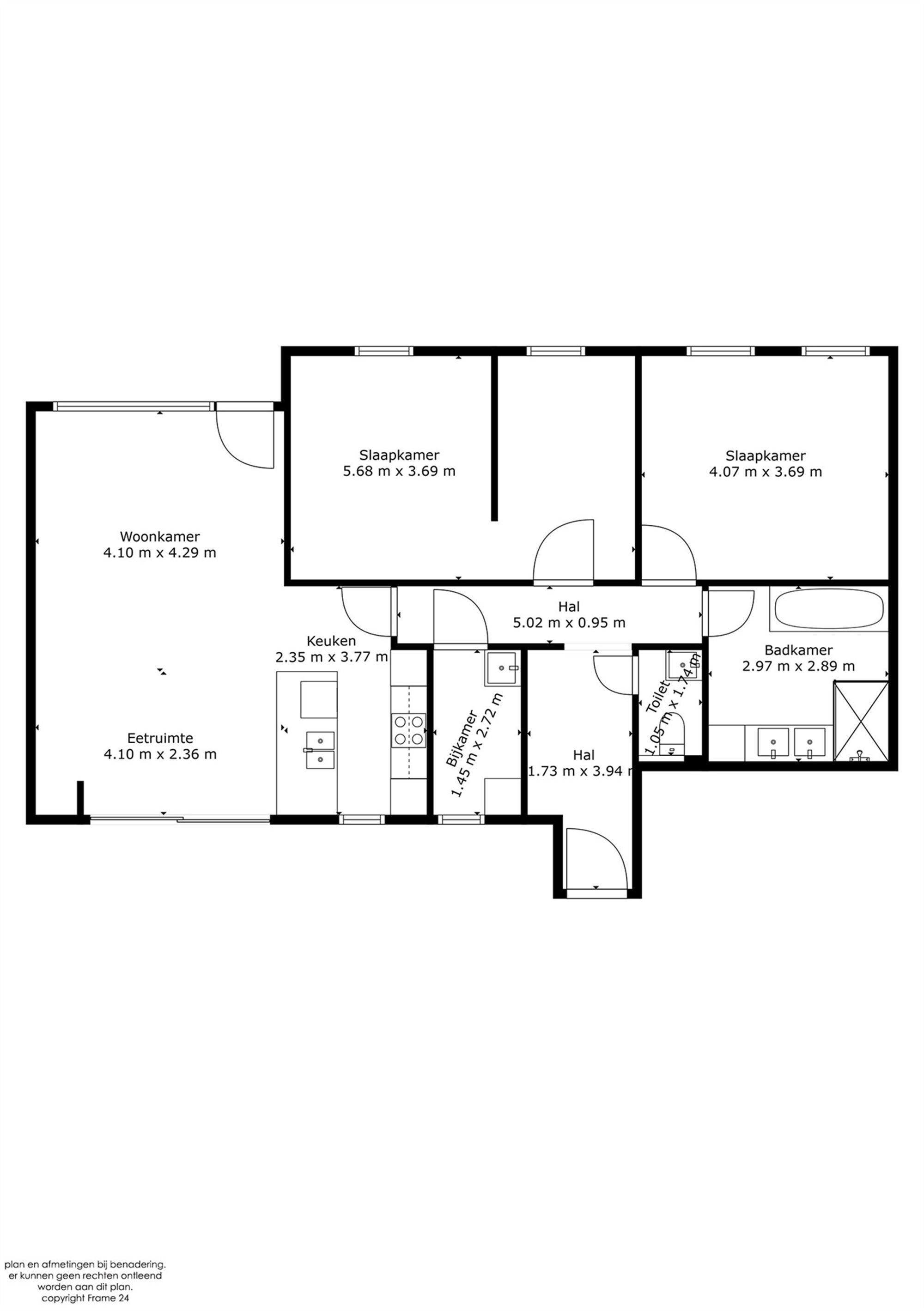 Ruim dakappartement met knap terras, in het landelijke dorpscentrum van Grasheide. foto 13