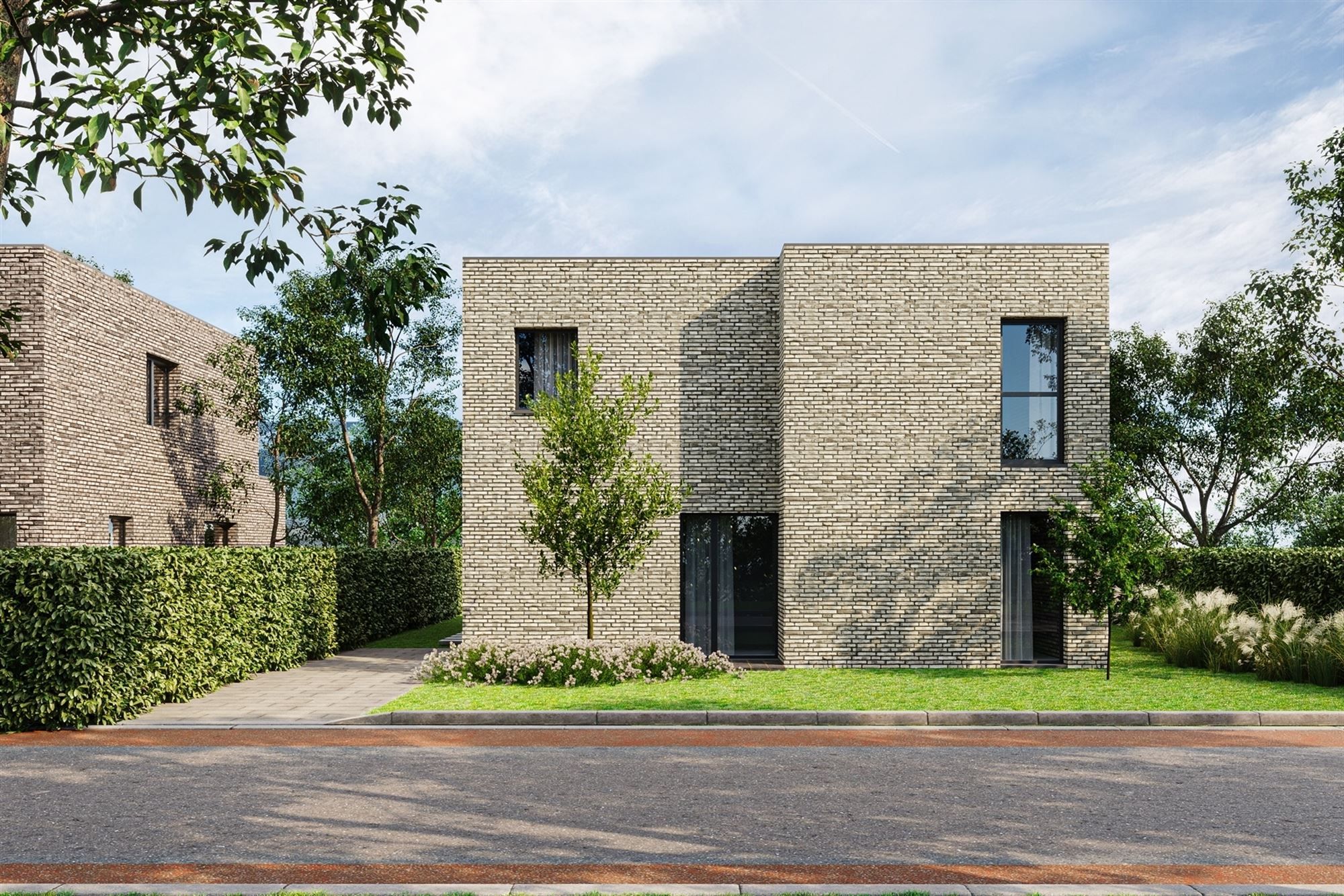 MODERNE VRIJSTAANDE NIEUWBOUWWONING OP ZEER CENTRALE DOCH RUSTIGE LIGGING NABIJ CENTRUM HASSELT foto 1