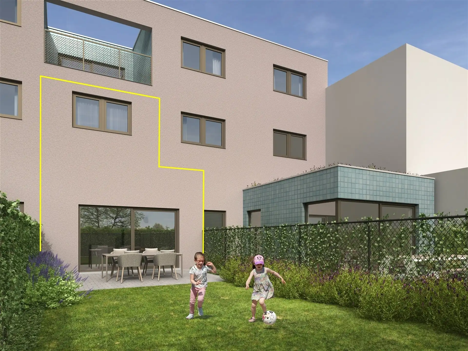 Gelijkvloers duplex appartement met tuin in Wetteren foto 4