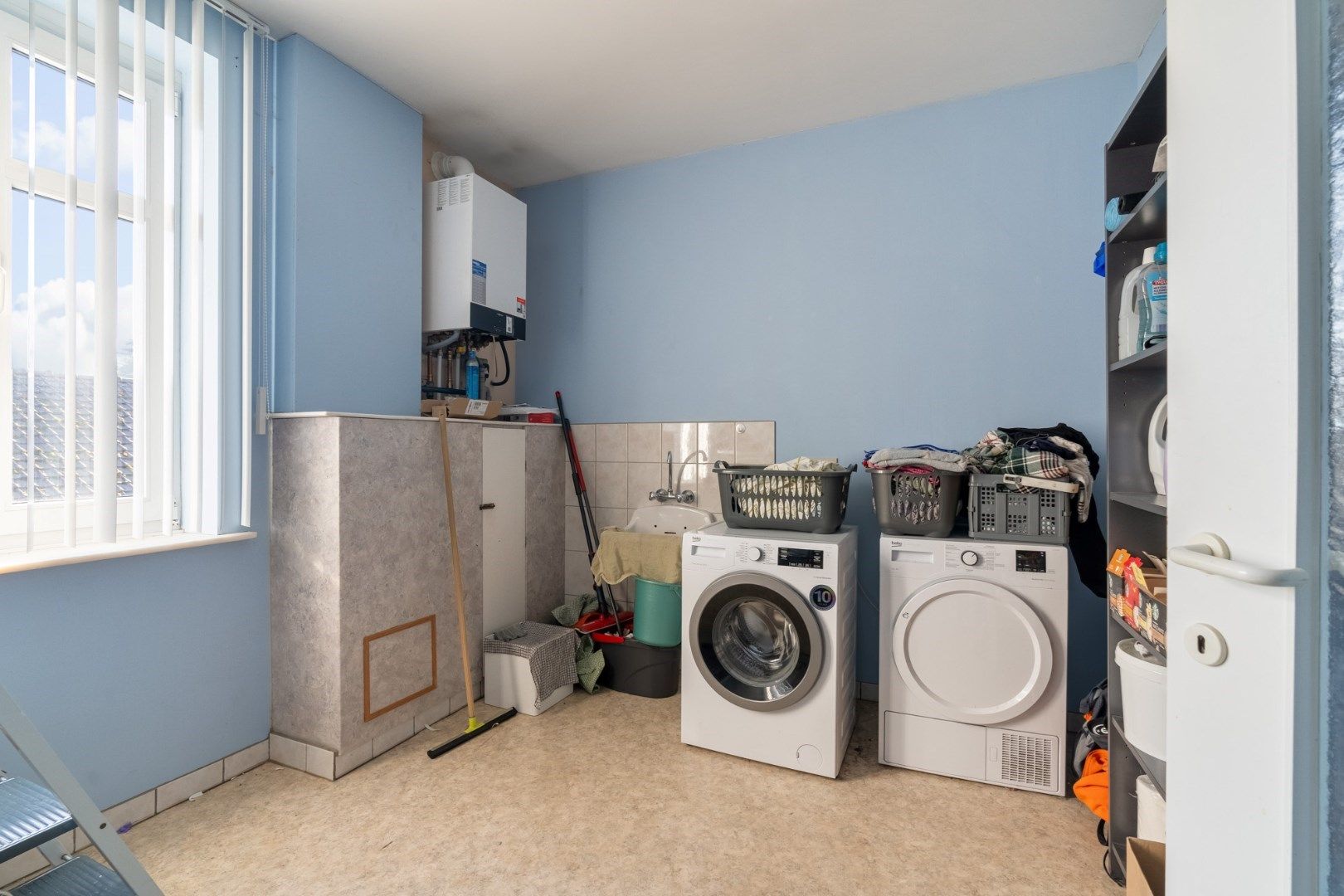 Duplexappartement (189 m²) met overdekt terras en garage in een statige herenwoning in het centrum van Hoeselt foto 13