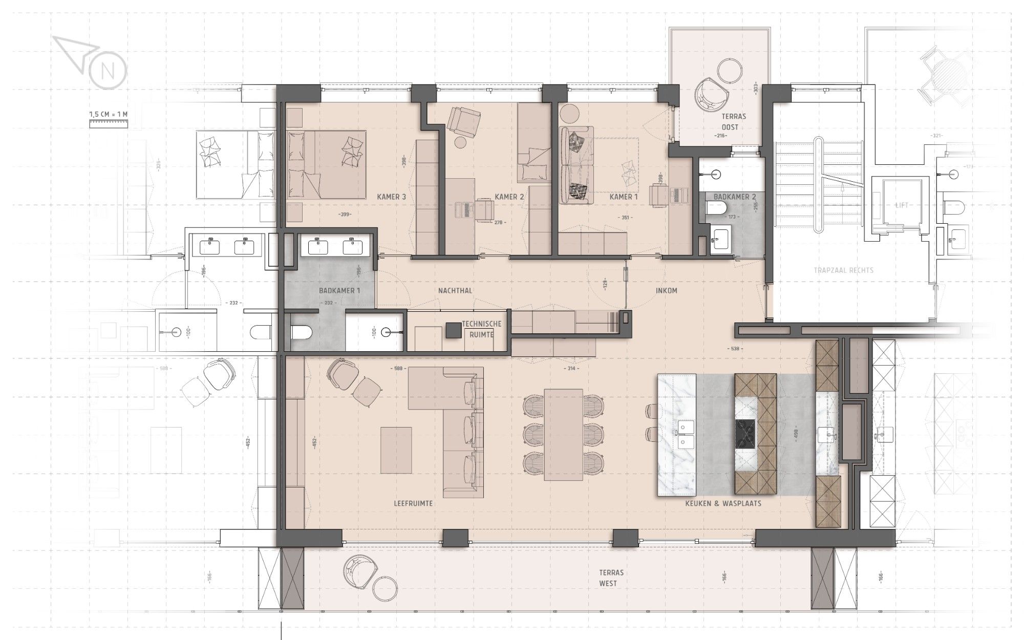 Luxe appartement met het ruimtegevoel van een villa foto 3