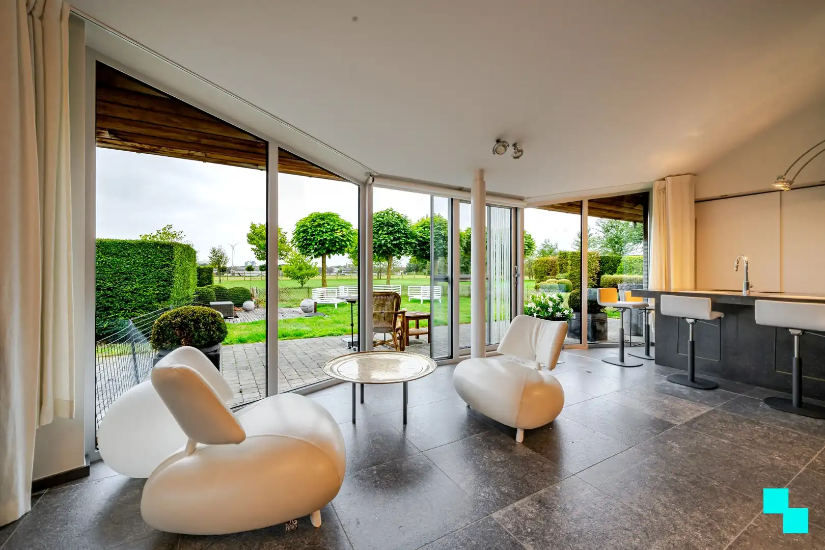 Prachtige gelijkvloerse woning op 6.036m² met verzichten in Kachtem foto 8