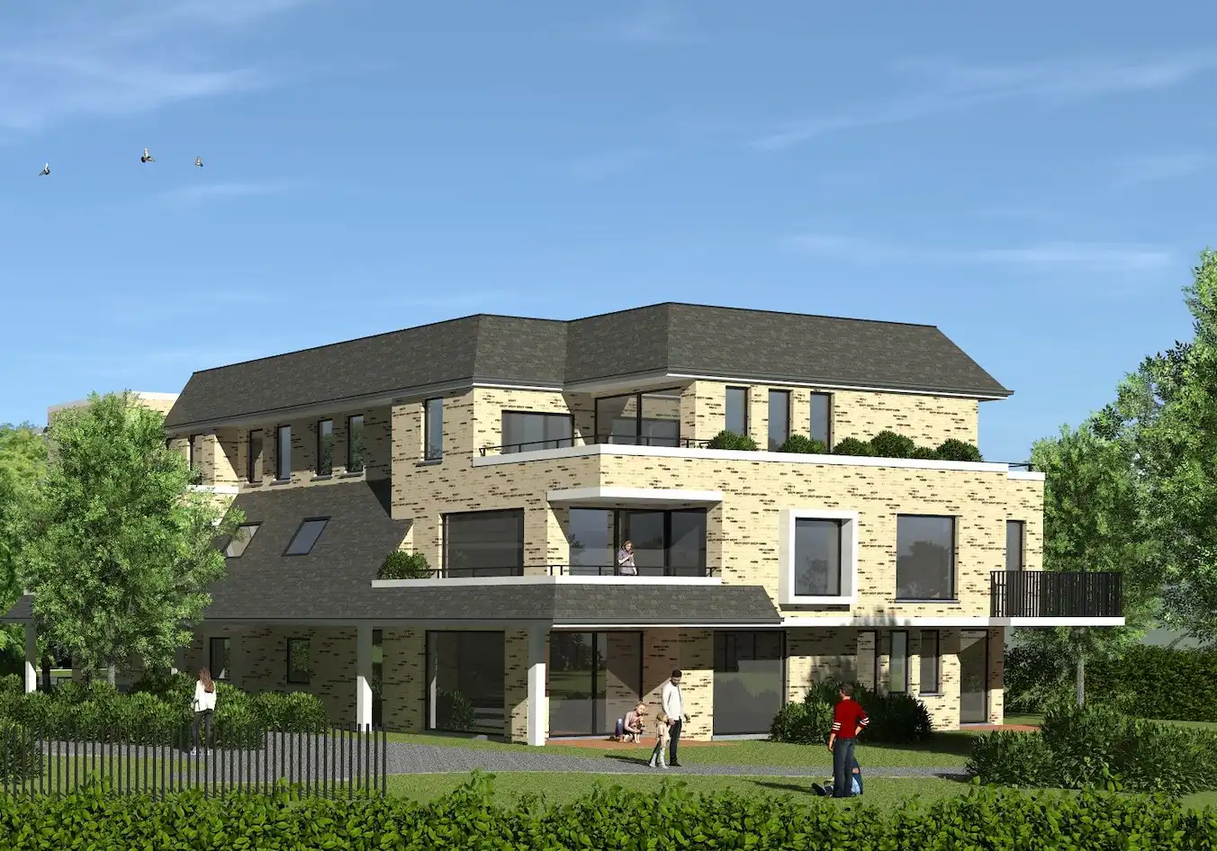 Nieuwbouwproject bestaande uit 22 appartementen in De Haan, Vosseslag foto 3