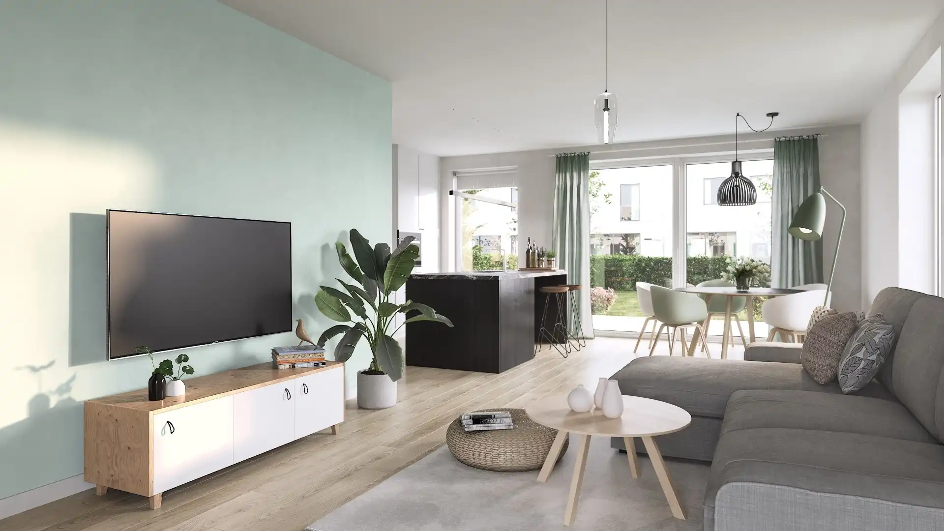 Halfopen bebouwing met 4 slpk’s en garage foto 3