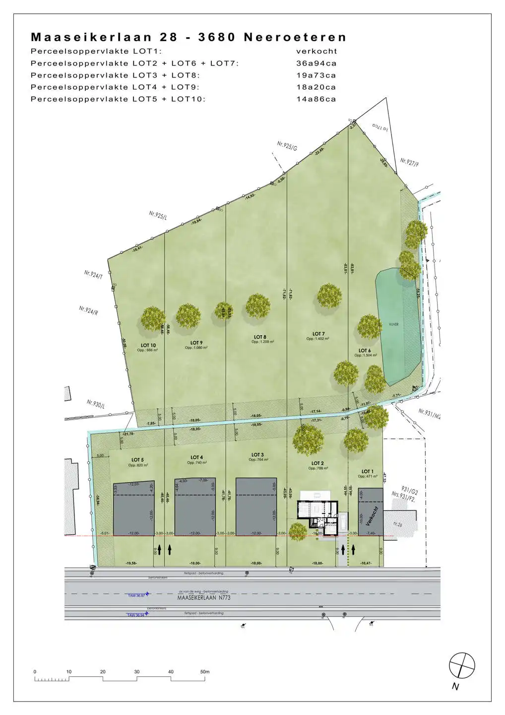 Bouwgrond open bebouwing met vergund plan - 1487m² foto 12