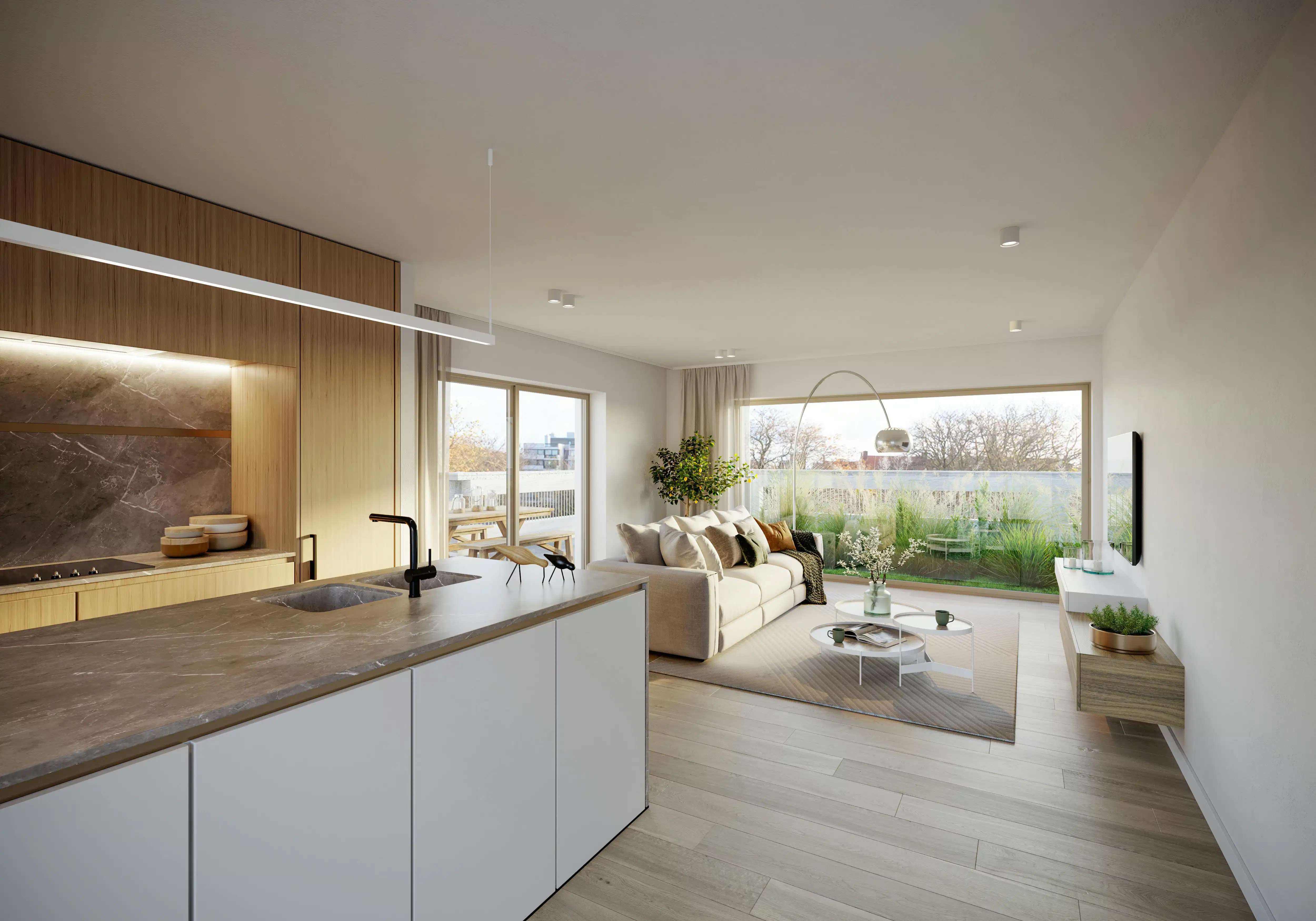 Nieuw 2 slaapkamer appartement met grote terrassen te Brugge foto 8