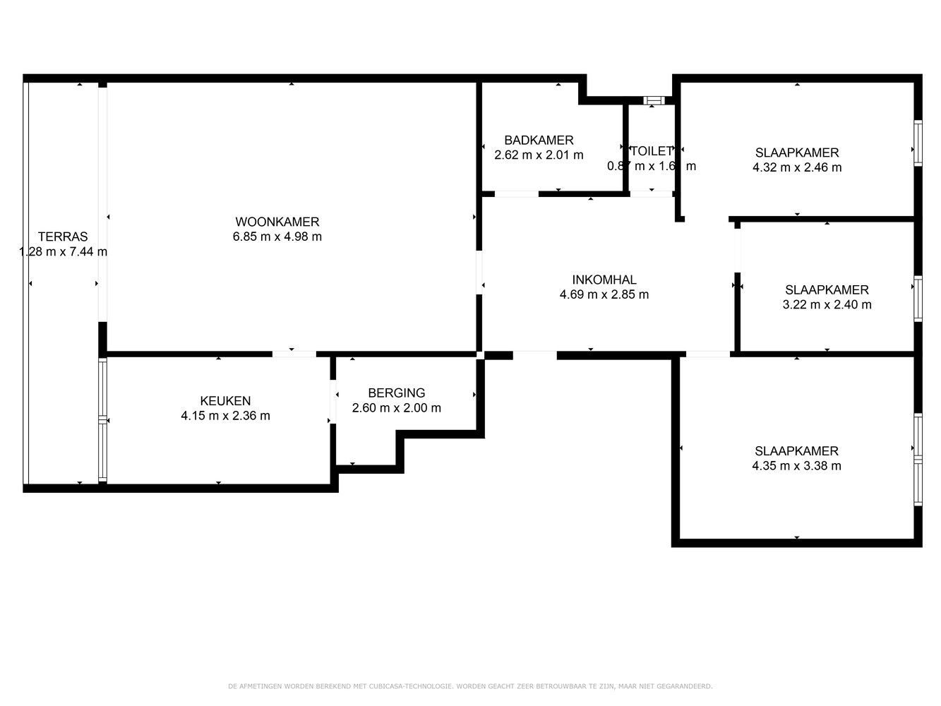 ZEER RUIM APPARTEMENT IN GROENE OMGEVING foto 2