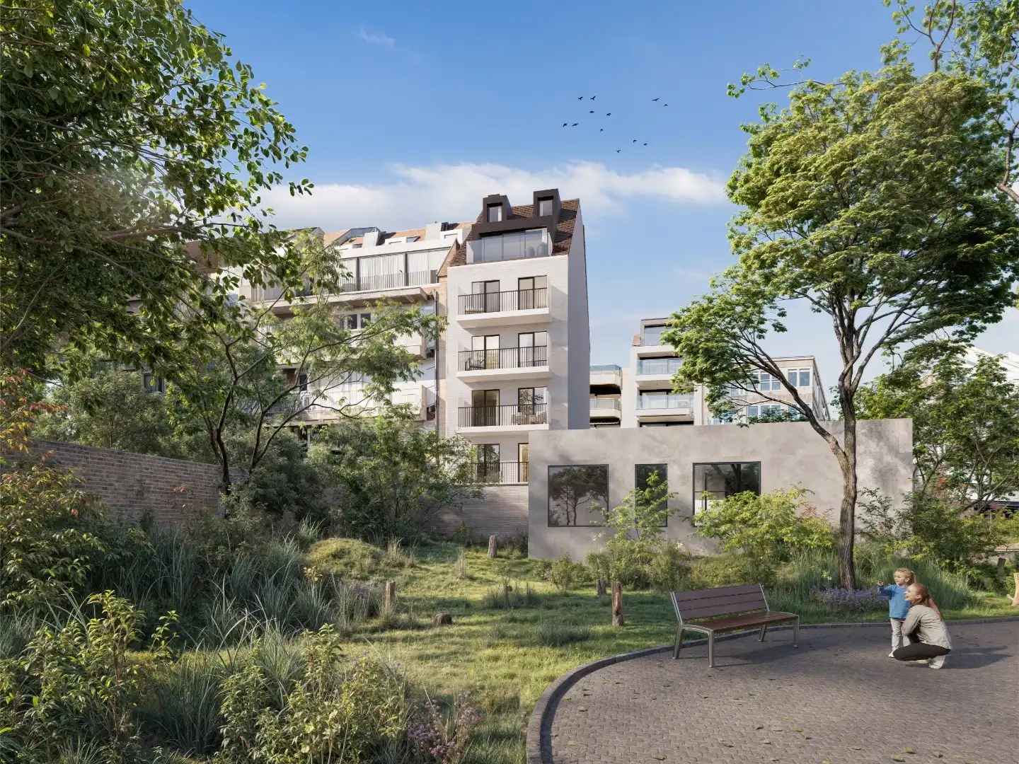 Nieuwbouw appartement gelegen aan de Dumortierlaan, grenzend aan het Yzerpark met achteraan een open zicht op het park en het Zoute. foto 3