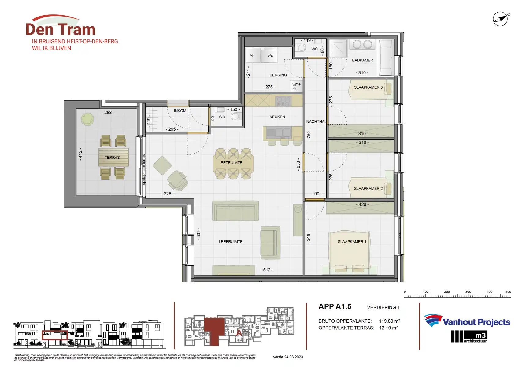 Nieuwbouw app op 1V met 3 slpk, ZW-terras en parking foto 20