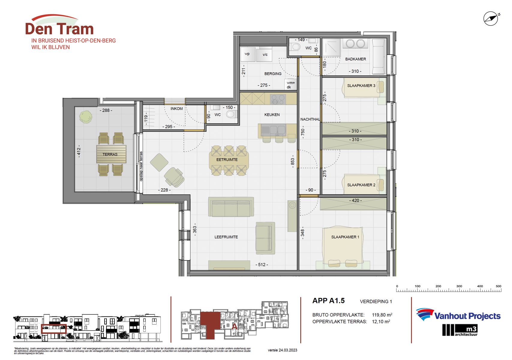 Nieuwbouw app op 1V met 3 slpk, ZW-terras en parking foto 20