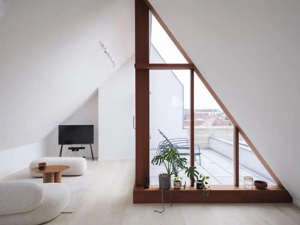 Duplexappartement met twee terrassen naar ontwerp van Marie-Josée Van Hee. foto 14