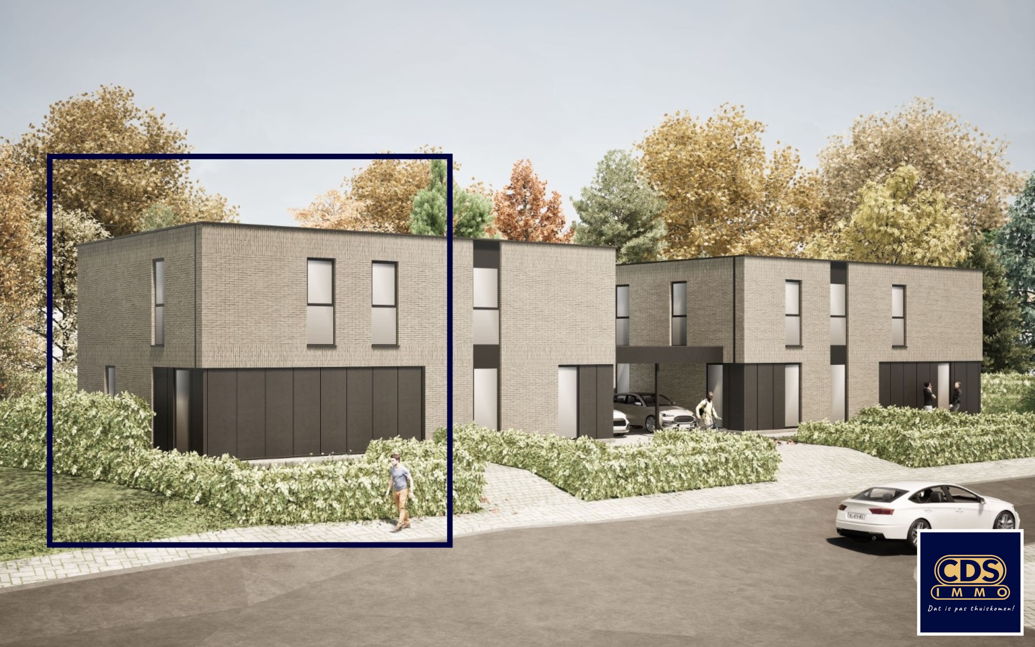 Vier moderne halfopen woningen  foto {{pictureIndex}}