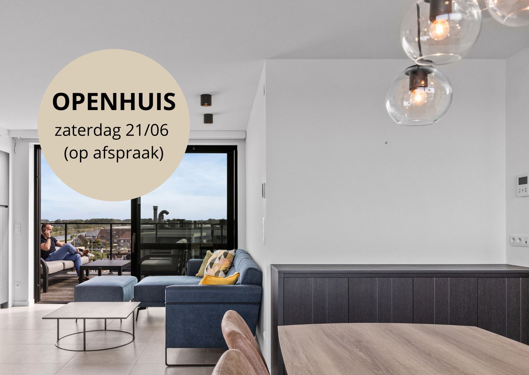 Luxe penthouse met XXL terrassen in centrum Deinze foto {{pictureIndex}}