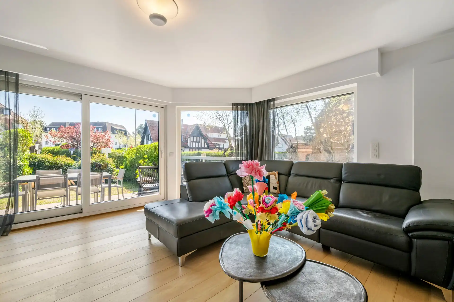 Zonovergoten tuinappartement in het Zoute foto 3