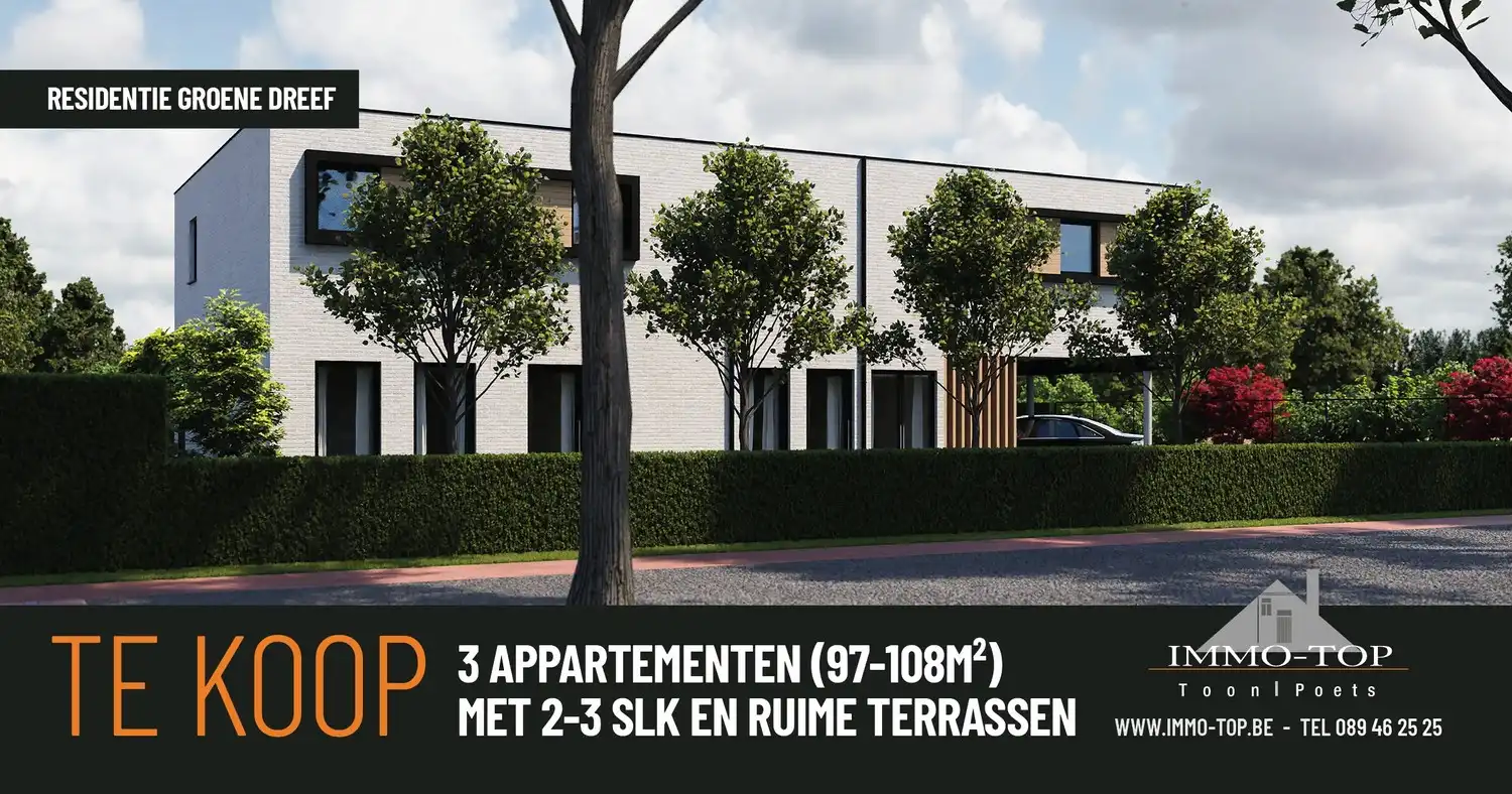 RESIDENTIE GROENE DREEF: Kleinschalig project van slechts 3 appartementen (97-108m²) foto 2