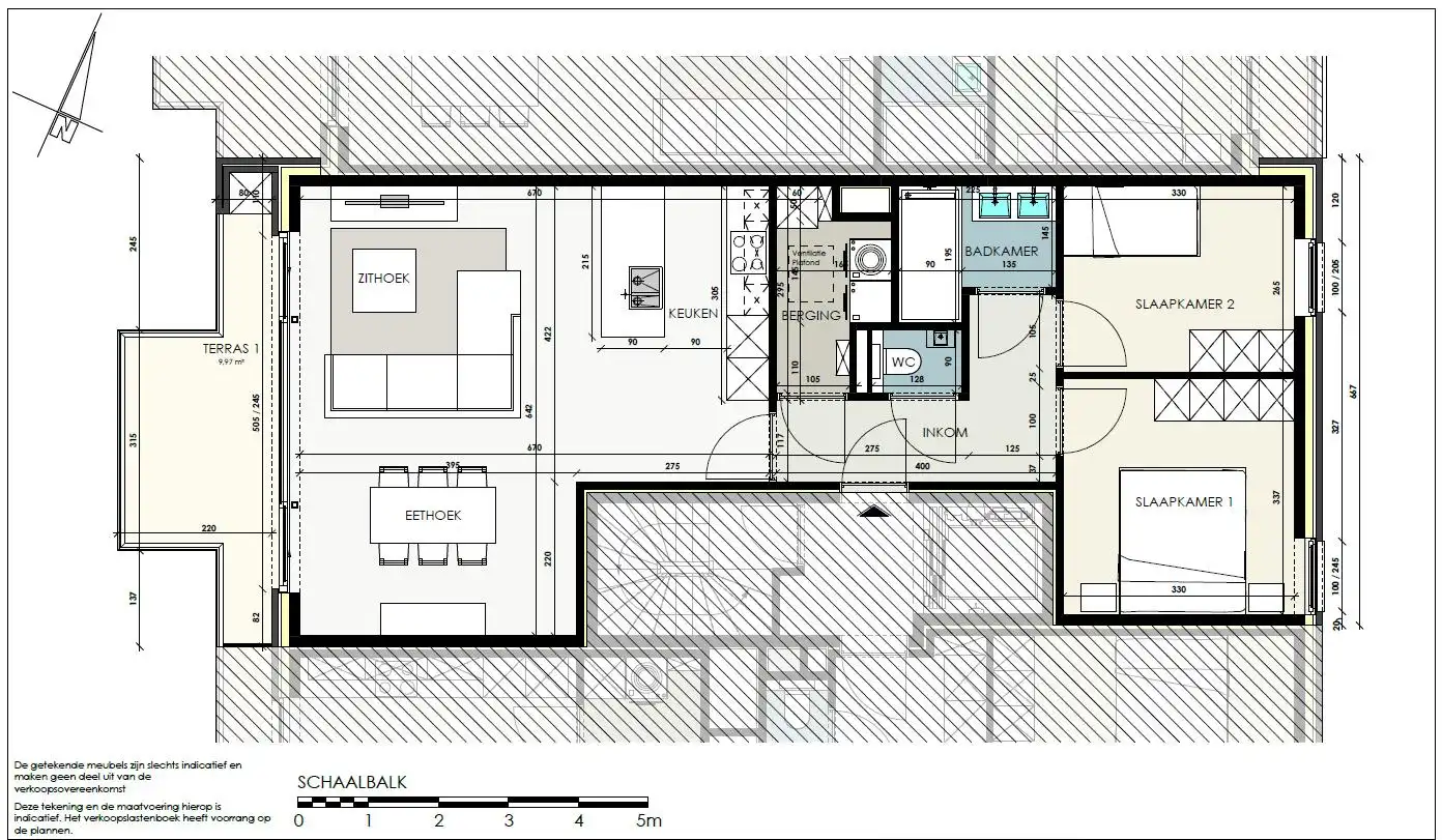 Nieuwbouw appartement met 2 slaapkamers en zongericht terras foto 3