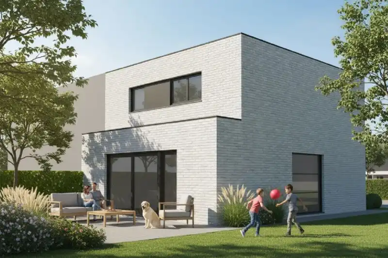 Nieuw te bouwen halfopen woning te Harelbeke. foto 2
