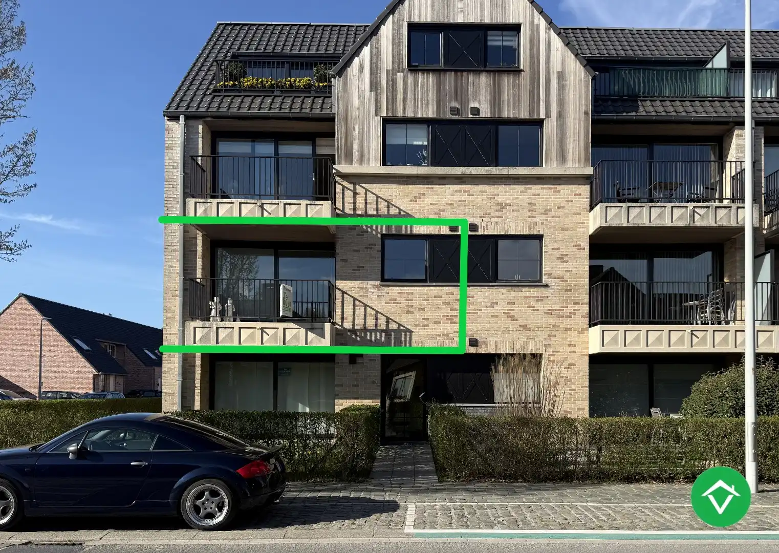 Energiezuinig appartement met twee slaapkamers te Rumbeke foto {{pictureIndex}}