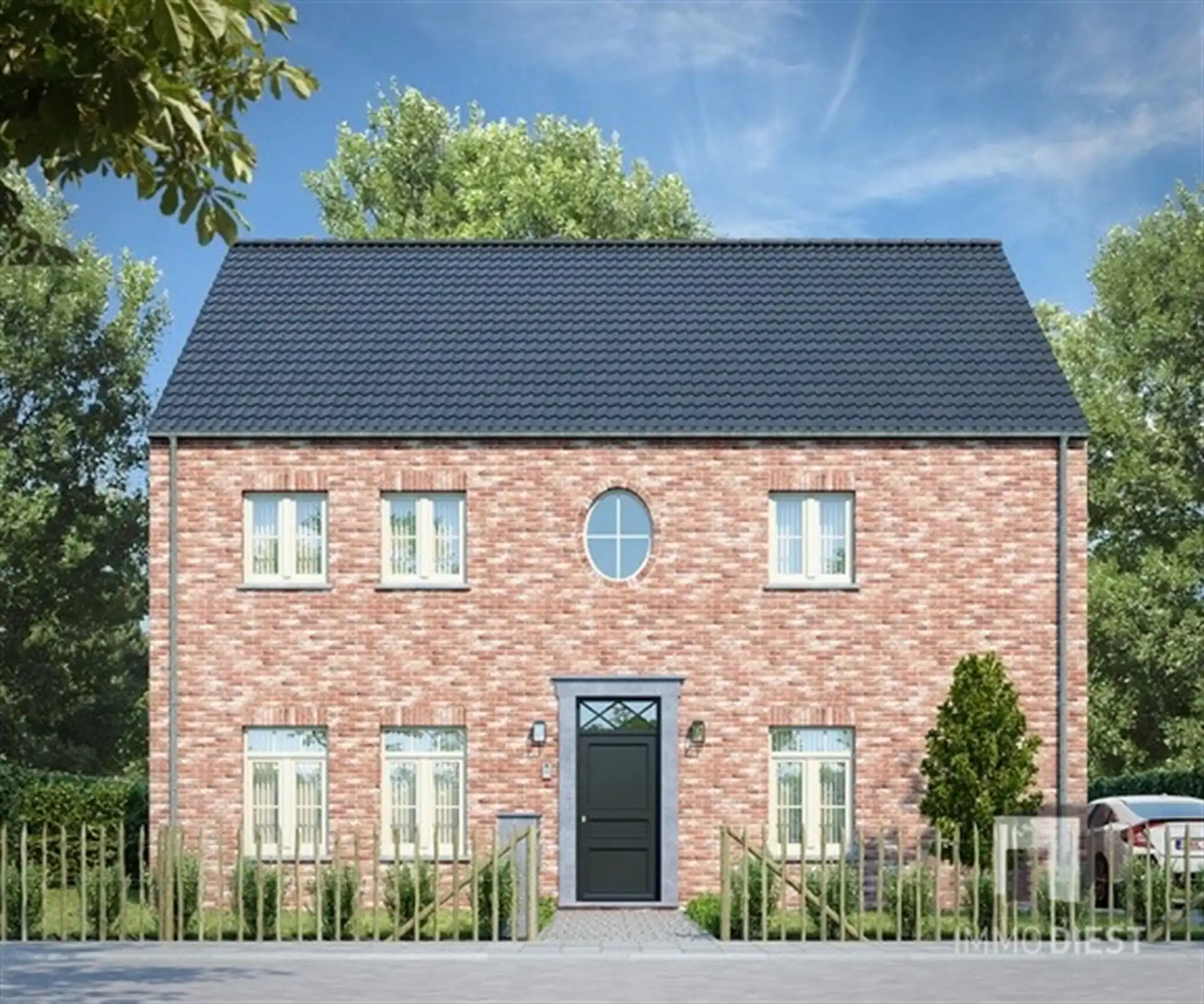 Nog te bouwen villa op knappe bouwgrond voor open bebouwing 18,66are foto 2