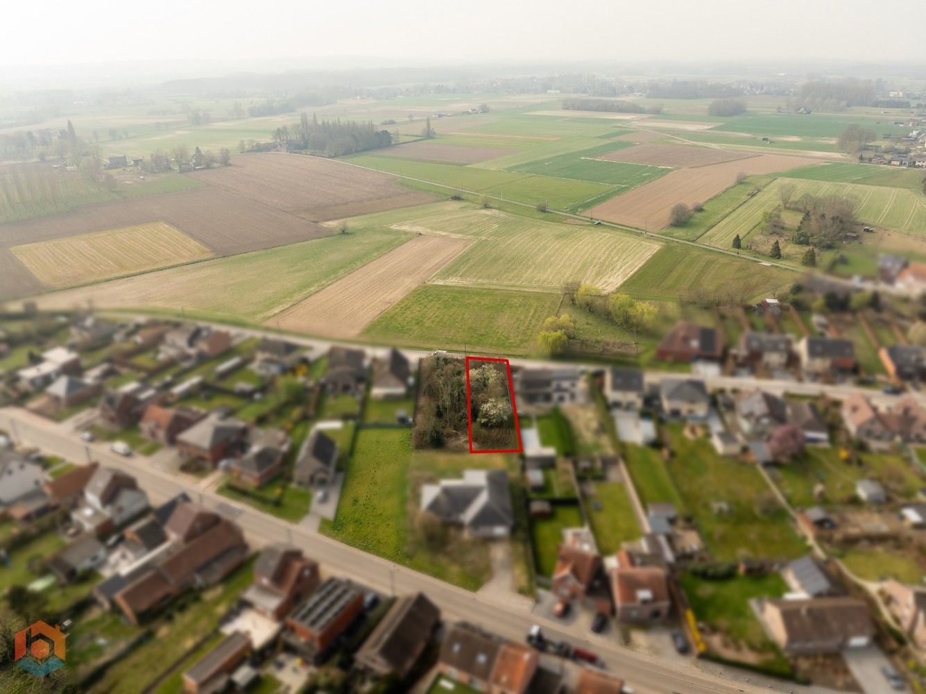 Bouwgrond van 619 m² voor halfopen bebouwing te Tildonk foto 7