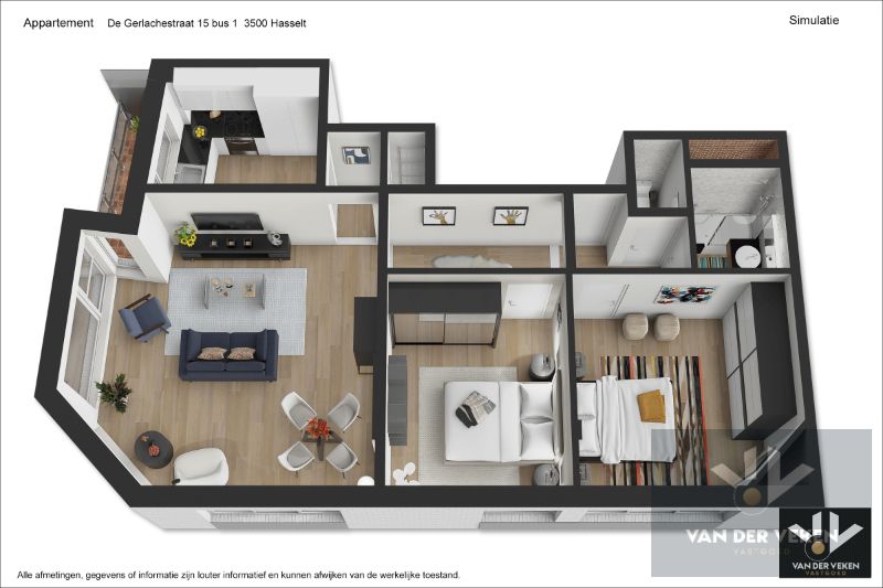 Op te frissen, lichtrijk appartement op toplocatie in bruisend Hasselt foto 15